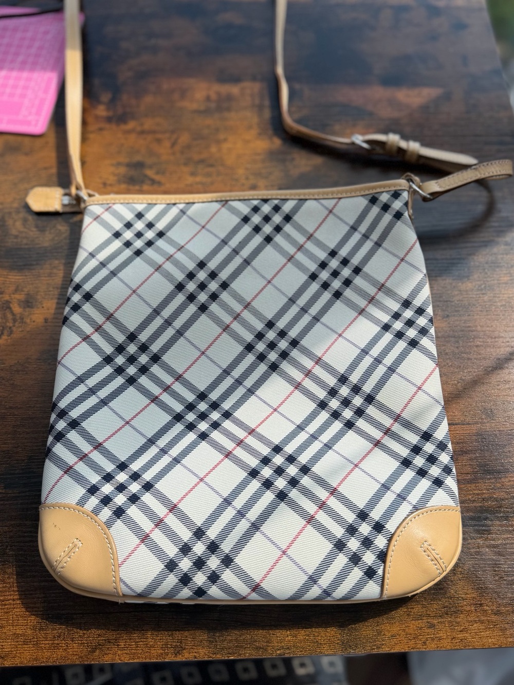 👜 Burberry Blue Label Nova Check Shoulder Bag – COA Included